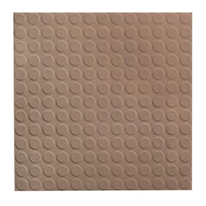 Vantage Circular Profile 19.69 in. x 19.69 in. Fig Rubber Tile