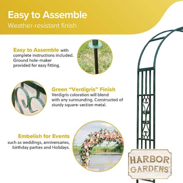 オクトゴナルプレート　ARBORAS Harbor Gardens Dimension: 20.5 in. L x 45 in. W x 82 in. H