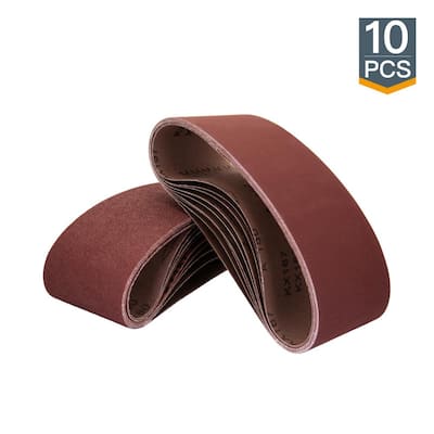 10 Sanding Belts Sanding Belt 25x762 mm Grain p240 fabric base