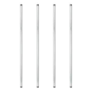 1 in. x 5 ft. Galvanized Steel Pipe (4-Pack)