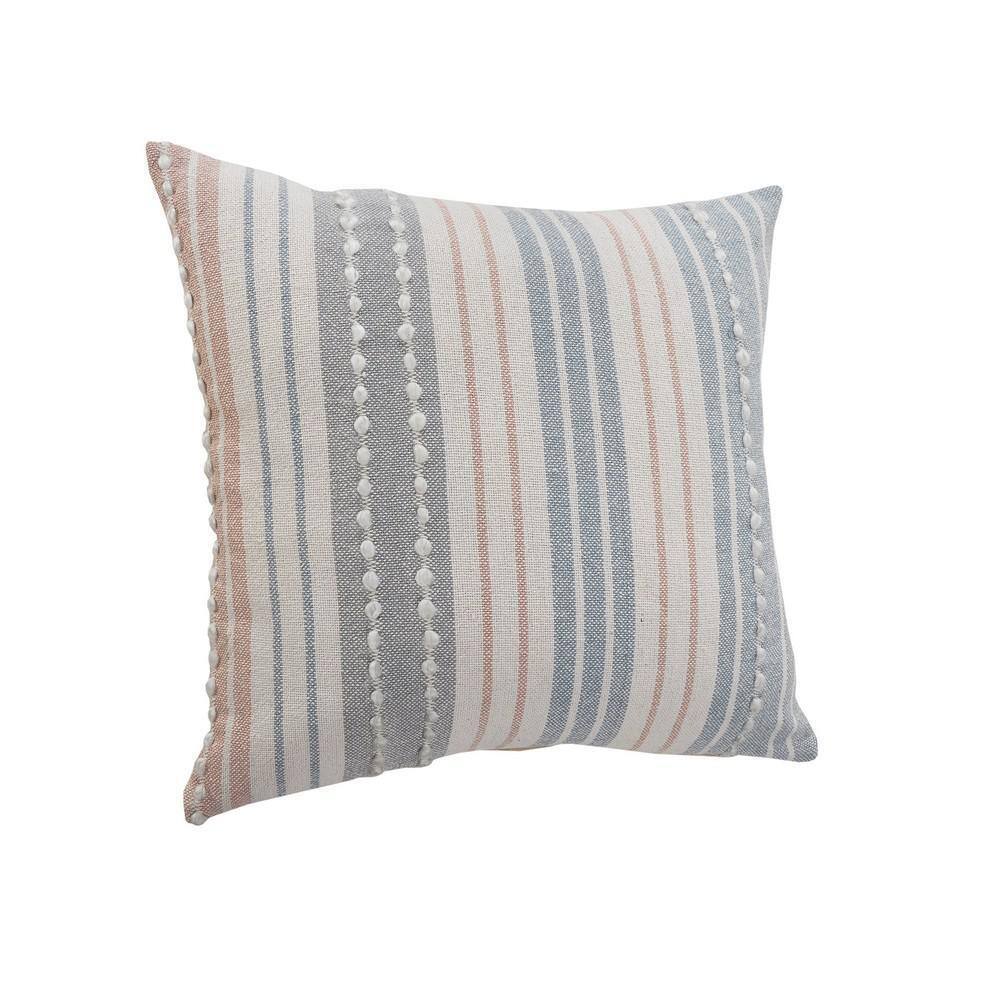 Rajani Home Sophiia Striped Cotton Throw Pillow