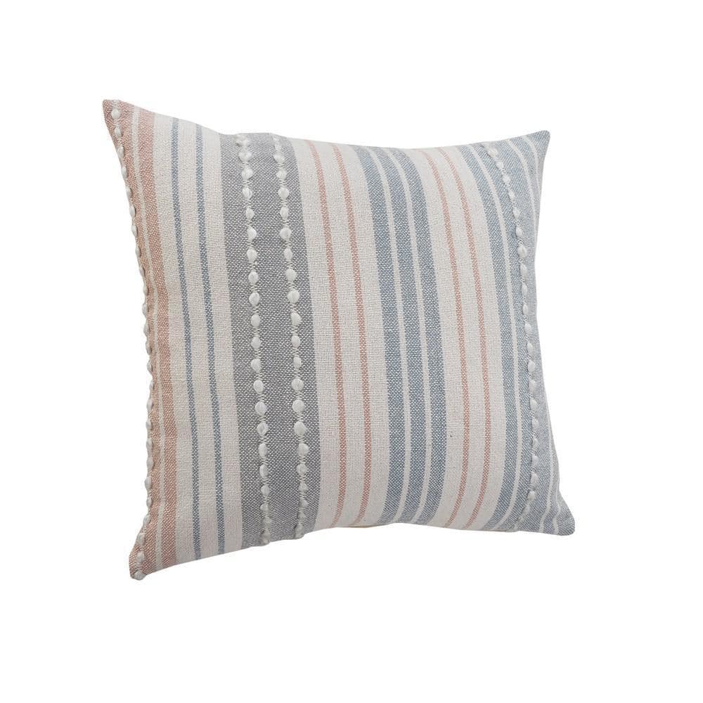 Rajani Home Sophiia Striped Cotton Throw Pillow