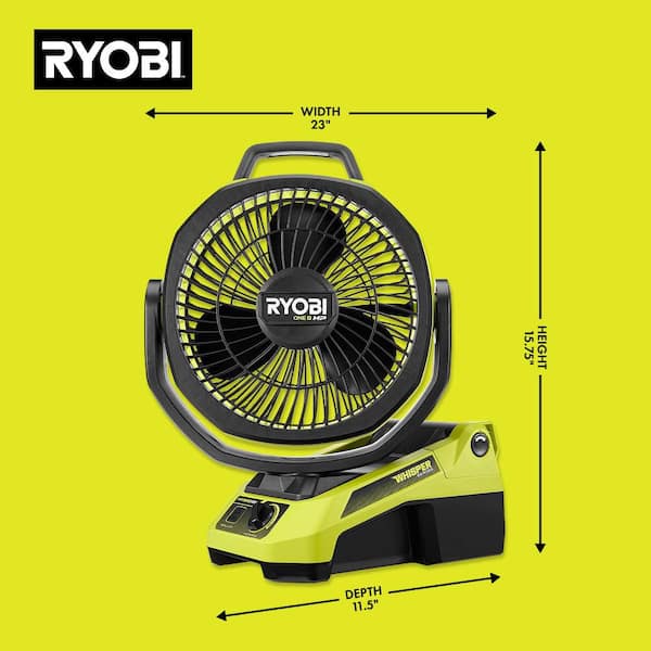 RYOBI ONE+ 18V HP Brushless Cordless Hybrid 9 in. WHISPER SERIES