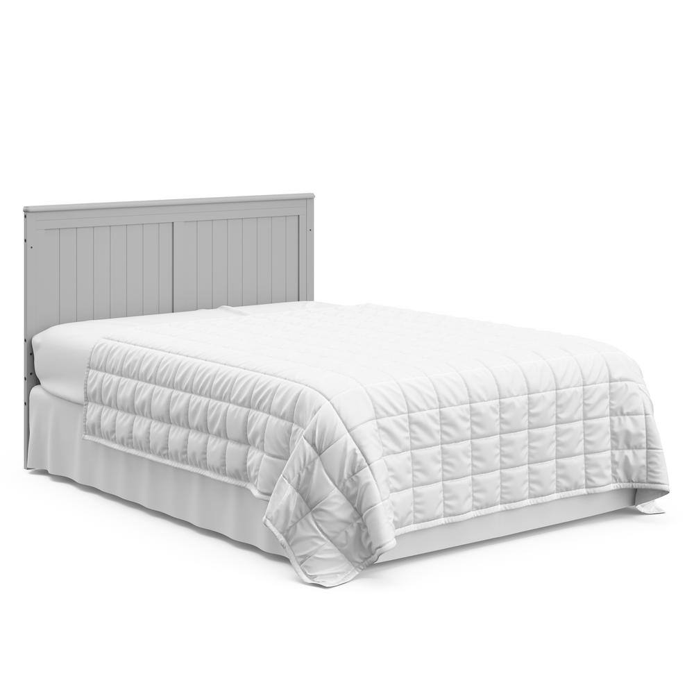 Pebble Gray 5-in-1 Convertible Crib with Storage Drawer