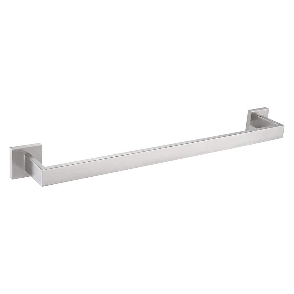 24 in. Contemporary Wall Mounted Bathroom Towel Bar Bath Towel Rack Bath Holder Accessories Hanger in Brushed Nickel price history on PriceWatchPro
