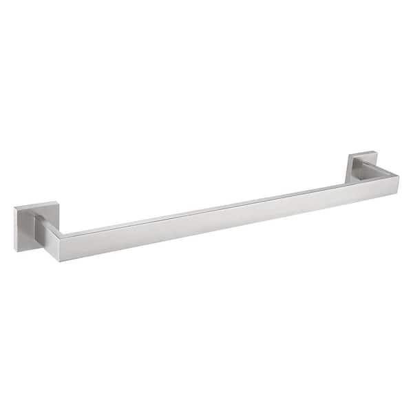 24in Contemporary Style Wall Mounted Bathroom Towel Bar Bath Towel Rack Bath Holder Accessories Hanger in Brushed Nickel