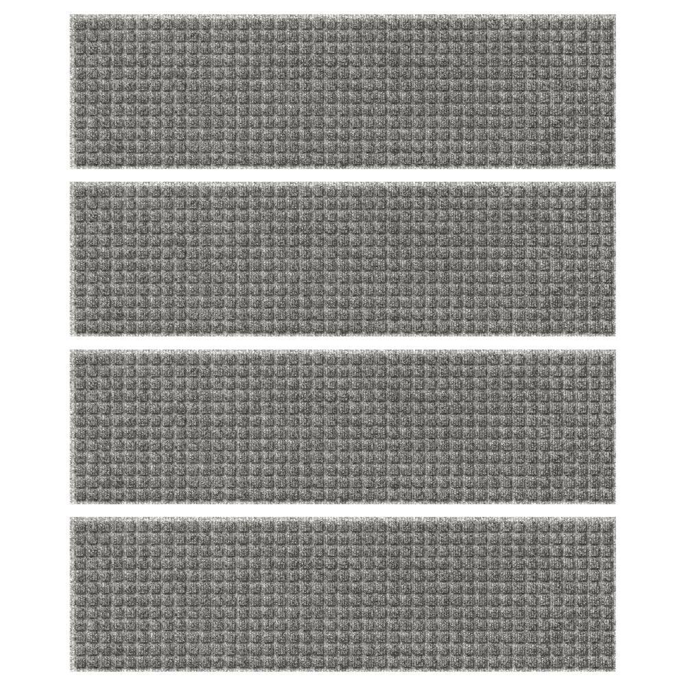 Waterhog Squares 8.5 in. x 30 in. PET Polyester Indoor Outdoor Stair Tread 