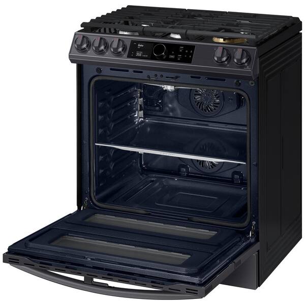 https://images.thdstatic.com/productImages/1937a996-ed3f-4d6e-986e-a9d8c40baf5f/svn/fingerprint-resistant-black-stainless-steel-samsung-single-oven-gas-ranges-nx60t8751sg-4f_600.jpg