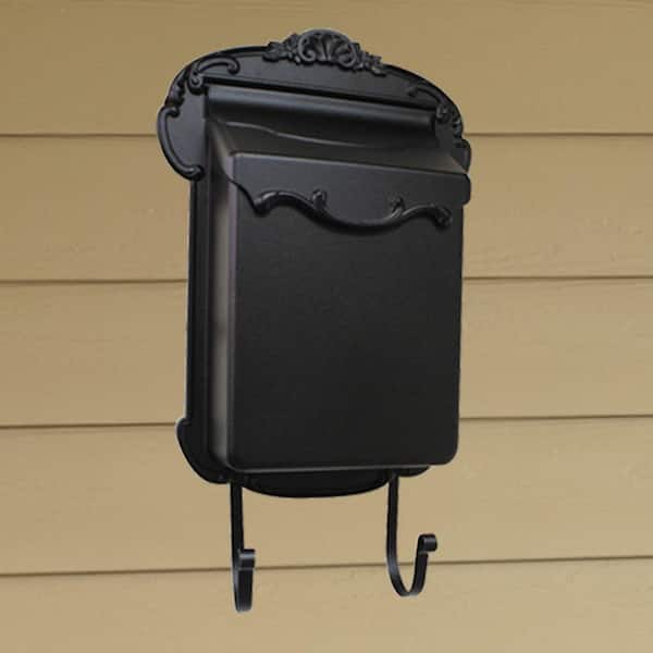 Victoria Black Wall Mount Vertical Mailbox
