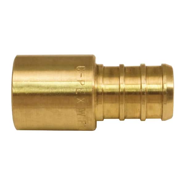 Brass Crimp Fittings #0653006 10 1/2" PEX x 1/2" Male Sweat Adapters WATTS 