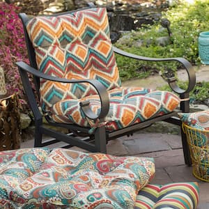 21 in. x 42 in. Outdoor Dining Chair Surreal Cushion