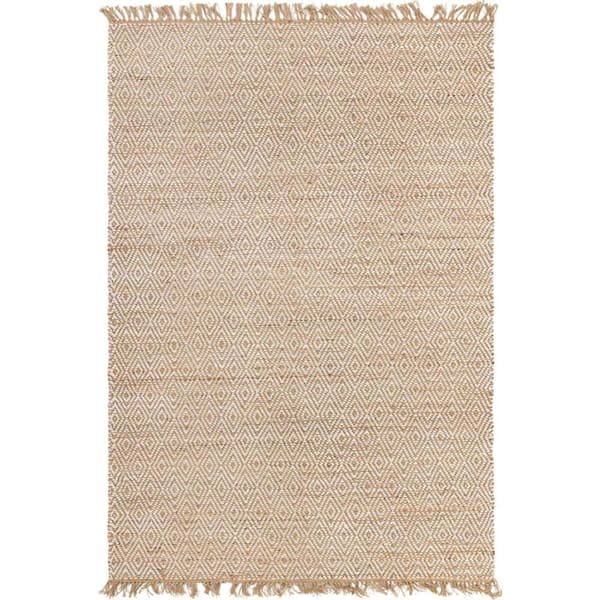 Unique Loom Chunky Jute Assam Natural 7' 1 x 10' 0 Area Rug