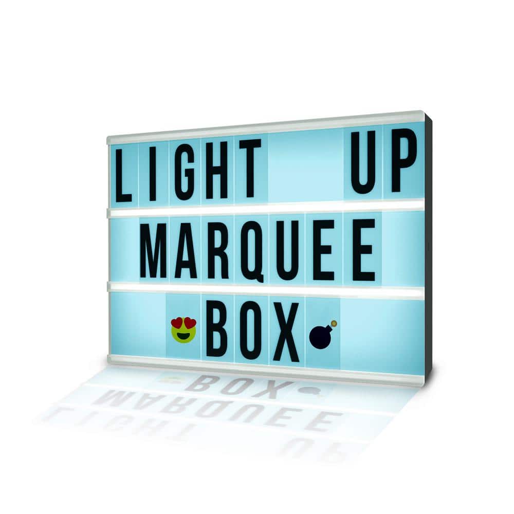 My Cinema Lightbox The Original LED Marquee Light Box with 100 Letters &  Numb