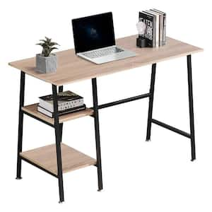 43 in. Computer Desk, Home Office Writing Storage Desk Simple Table Modern Student Study Desk, Water Proof, Oak