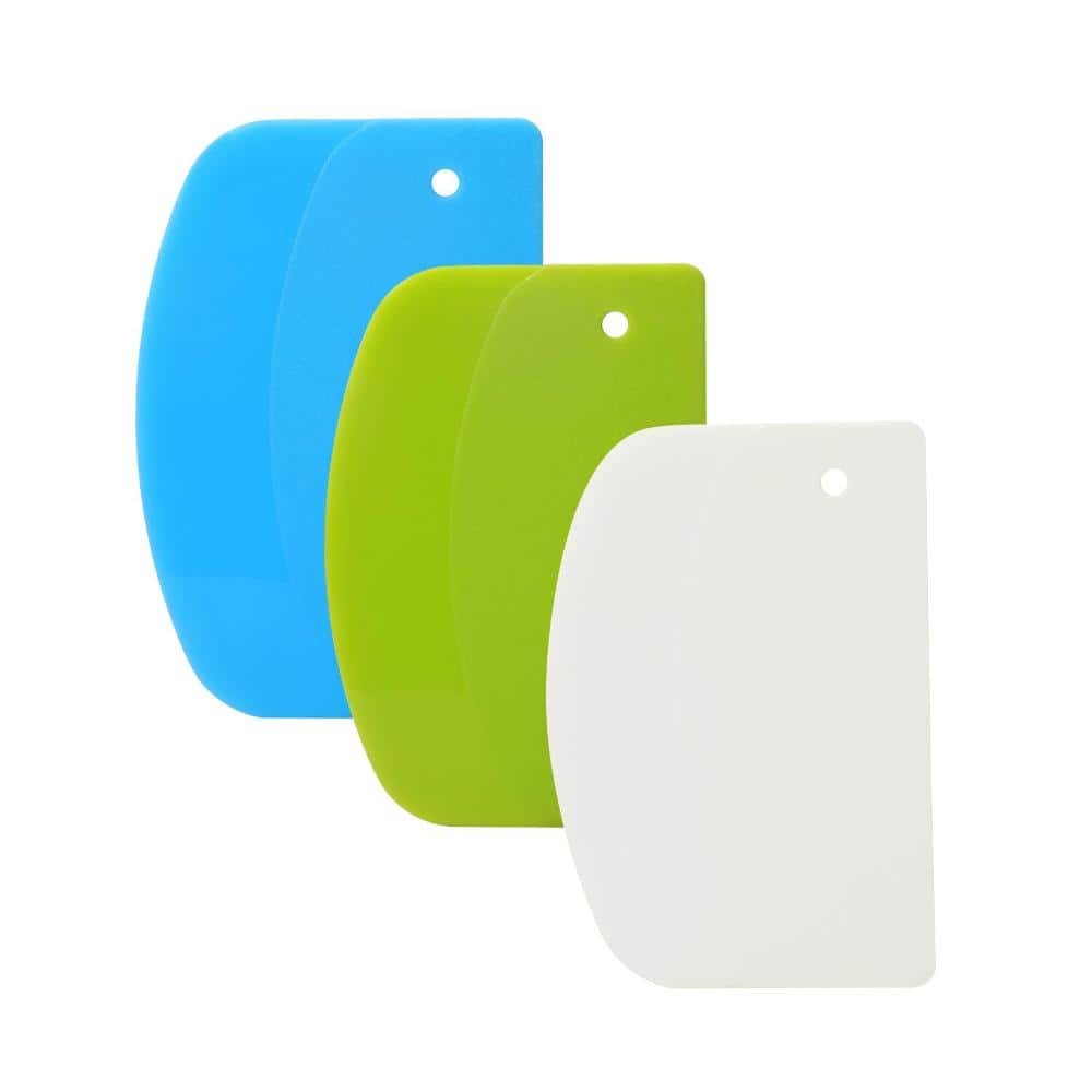 3-Piece Plastic Dough and Pastry Bench Scraper, for Baking, Dough Cutting and Kitchen Prep Pieces Food price history on PriceWatchPro