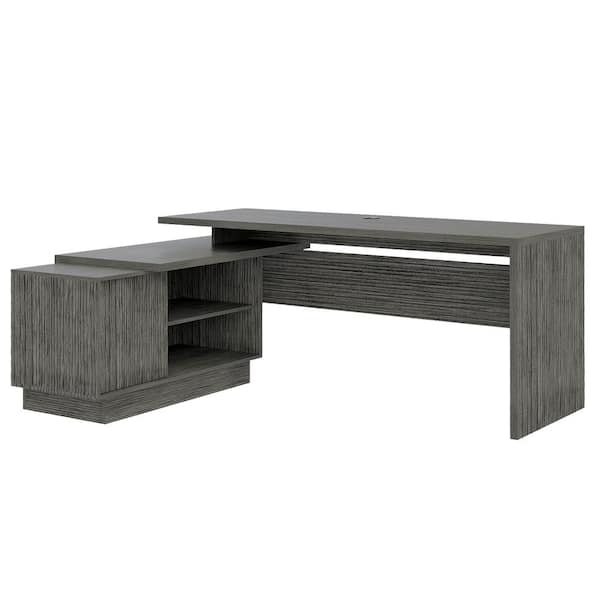 office desk grey oak