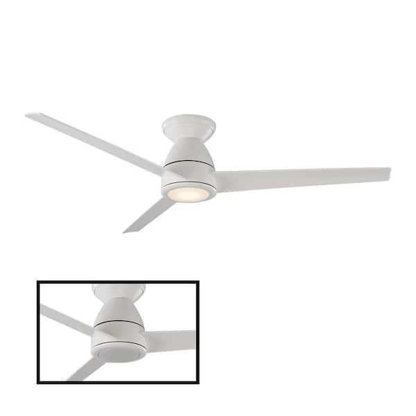 Flush-mount ceiling fan Pepeo Kisa Deluxe White blades Oak / Walnut, Home  & Commercial Heaters, Ventilation & Ceiling Fans