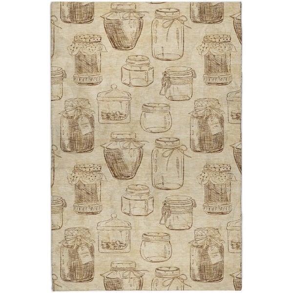 Addison Rugs Dream Shag Premium Machine Washable Abstract ADS173 Beige ...