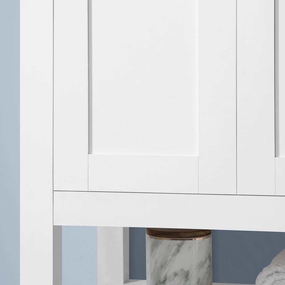 Vegas 24" Pure White Freestanding Bathroom Vanity with Sink
