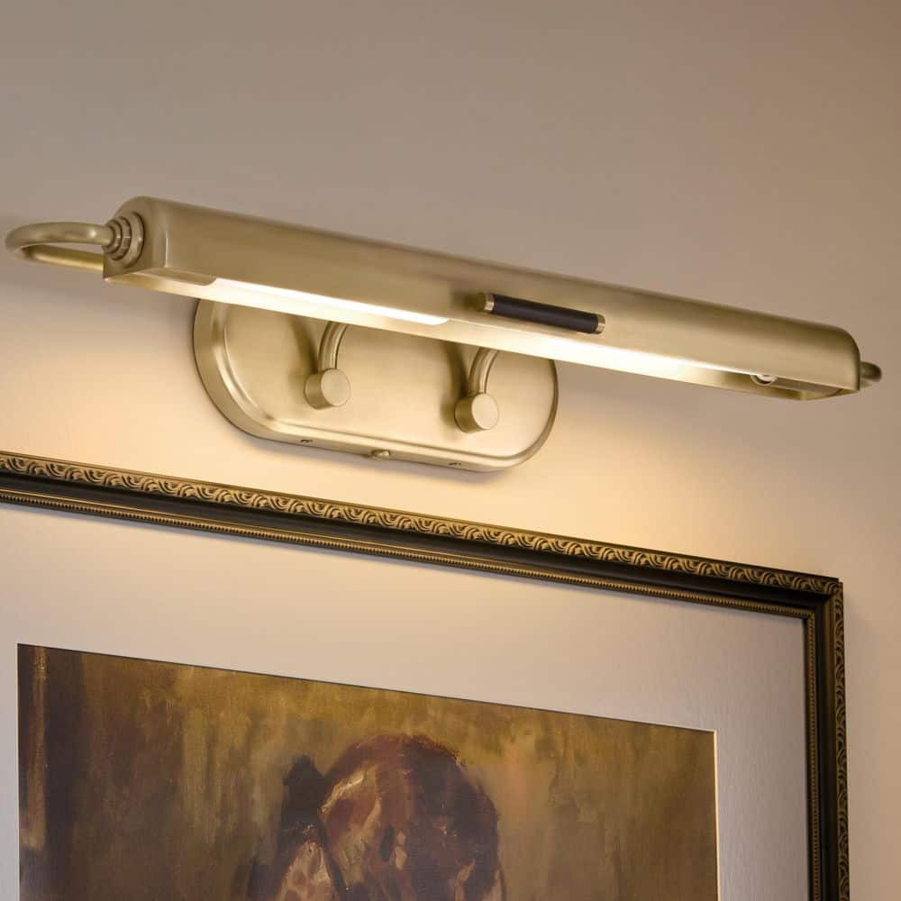Caillier 29.25 in. 2-Light Hardwired Picture Light in Lacquered Brass price history on PriceWatchPro