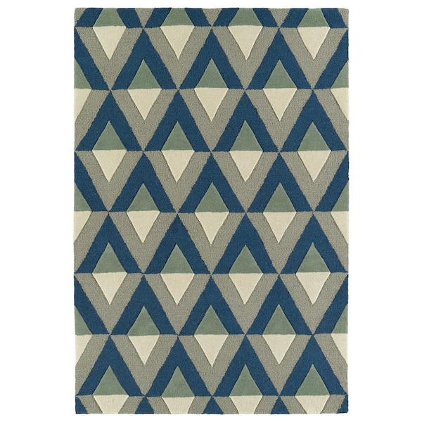 Kaleen Spaces Blue 5 ft. x 7 ft. Area Rug