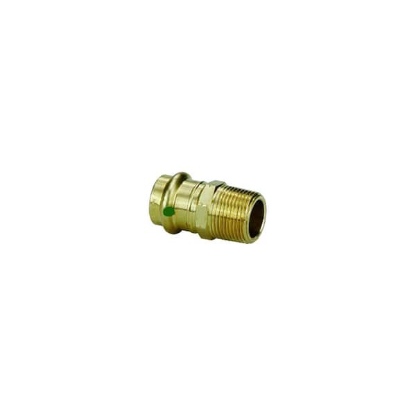 Viega ProPress 1 in. Press x 1-1/4 in. MPT Zero-Lead Bronze Reducing Adapter (10-Pack)