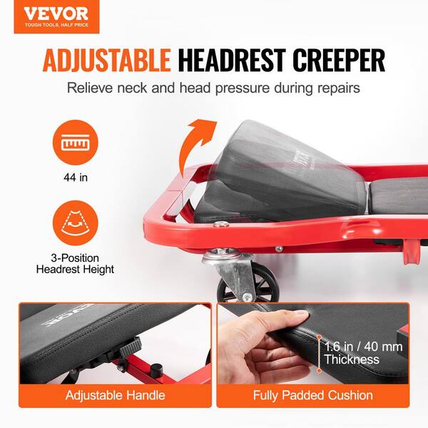 VEVOR Mechanic Garage Creeper,44-In.,300 lbs. Capacity