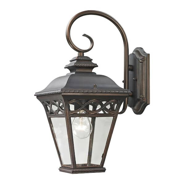 Titan Lighting Mendham 1-Light Outdoor Hazelnut Bronze Sconce TN-50204 ...