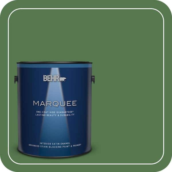 BEHR MARQUEE 1 gal. #450D-7 Torrey Pine Satin Enamel Interior Paint & Primer