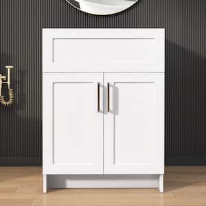 Mox 24 in. W x 21.5 in. D x 33.5 in. H Freestanding Bath Vanity Cabinet without Top in White Dove