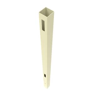 Horizontal Fence 5 in. x 5 in. x 108 in. Sand Vinyl End Post