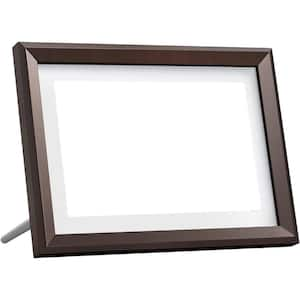 10 in. WiFi IPS Touch Screen Digital Photo Frame Display with 32GB Storage, Auto-Rotate in Choco Brown