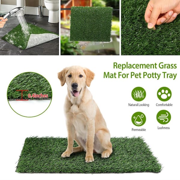 Pet potty 2025 grass mat