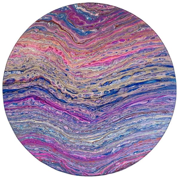 Karina Multi 8 ft. x 8 ft. Geometric Indoor/Outdoor Area Rug