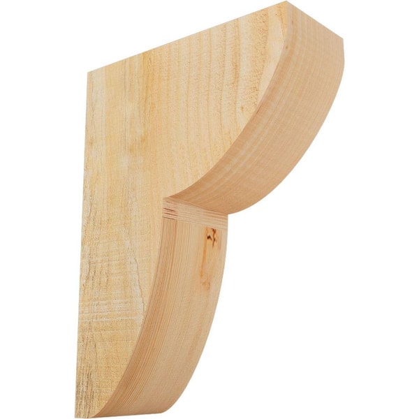 Ekena Millwork 4 in. x 10 in. x 14 in. Douglas Fir Carmel Smooth Corbel