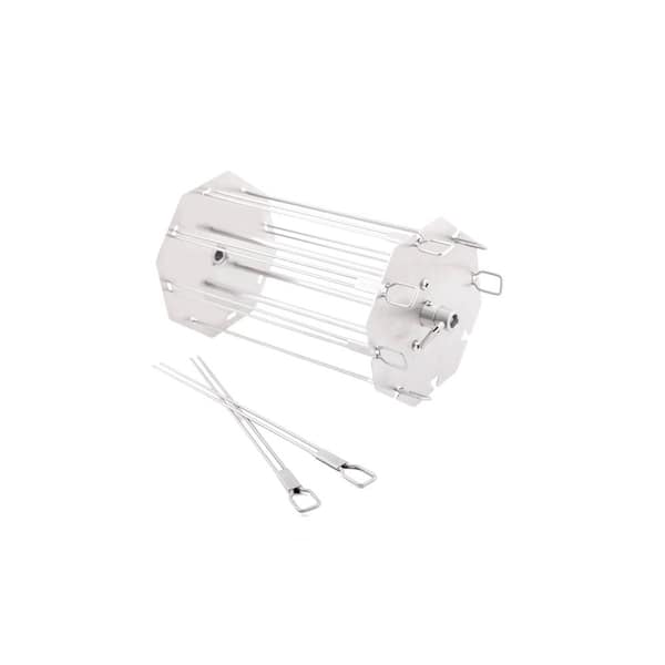 Stainless Steel Rotisserie Skewer Rack