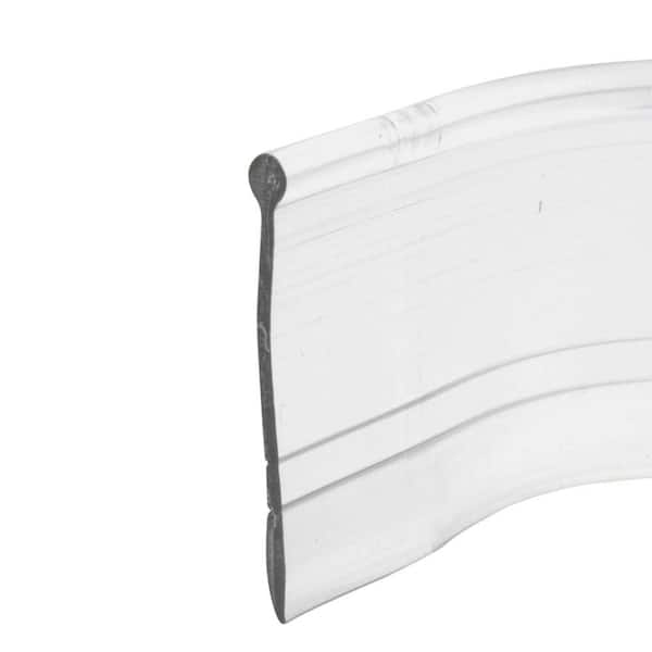Prime-Line Shower Door Bottom Sweep, 37 in. x 1 in. Strip, Vinyl Construction, Clear, 3/32 in. Round Insert Shape