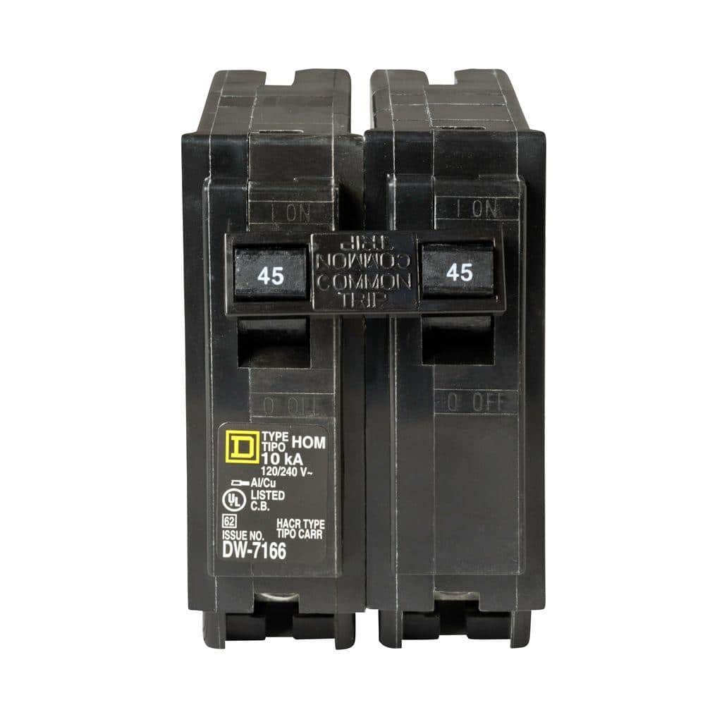 THE POLE MAIN 240【SHINANO WORKS】 Square D Homeline 45 Amp 2-Pole Circuit Breaker HOM245CP