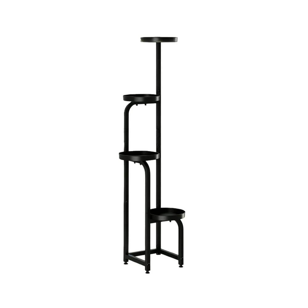4-Tier (8.8 in. W x 46 in. H) Tall Metal Corner Plant Shelf, Heavy Duty Holder for Multi-Pots, Balcony, Garden price history on PriceWatchPro