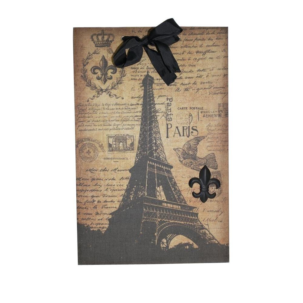 Eiffel Tower Script Magnet Memo Board