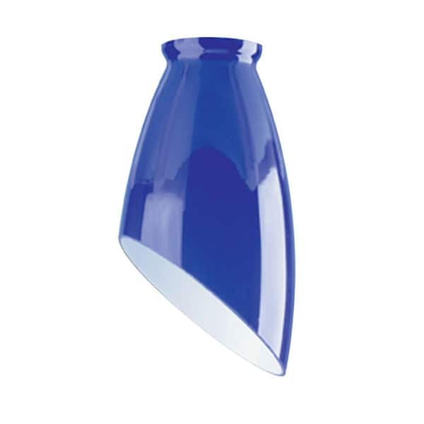 Westinghouse 6-3/4 in. Handblown Indigo Blue Angled Design Shade with 2-1/4 in. Fitter and 3-3/4 in. Width