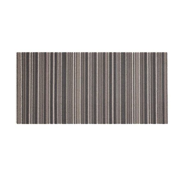 Nautica Gray Stripe 17.5 in. x 30 in. PVC Door Mat
