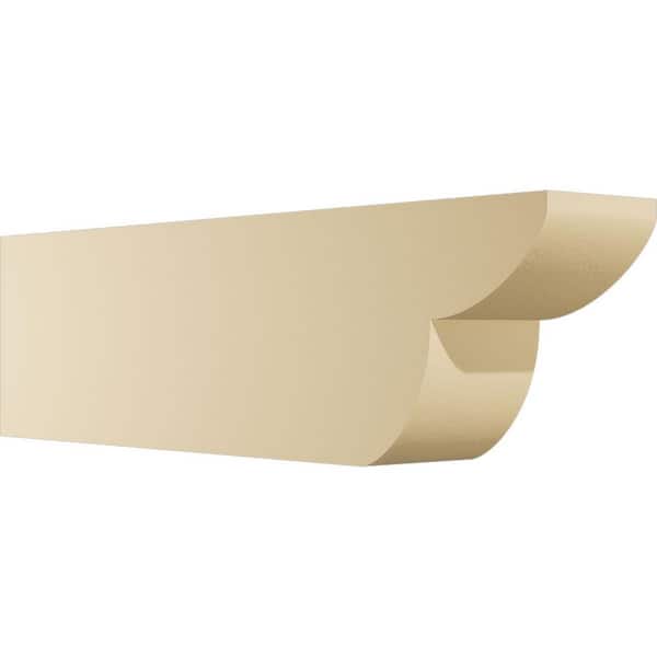 Ekena Millwork 6-in. W x 10-in. H x 36-in. L Standard Crestline Signature Urethane Rafter Tail, Primed Tan
