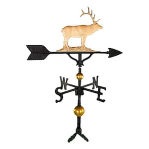 32 in. Deluxe Gold Elk Weathervane