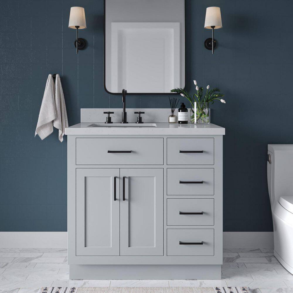 Hepburn 36" Gray Freestanding Single Vanity Cabinet