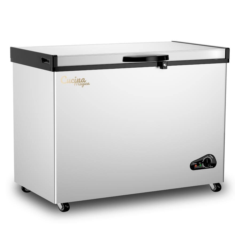 50 in. 14 cu. ft. Manual Defrost Chest Freezer in White with Removable Bask
