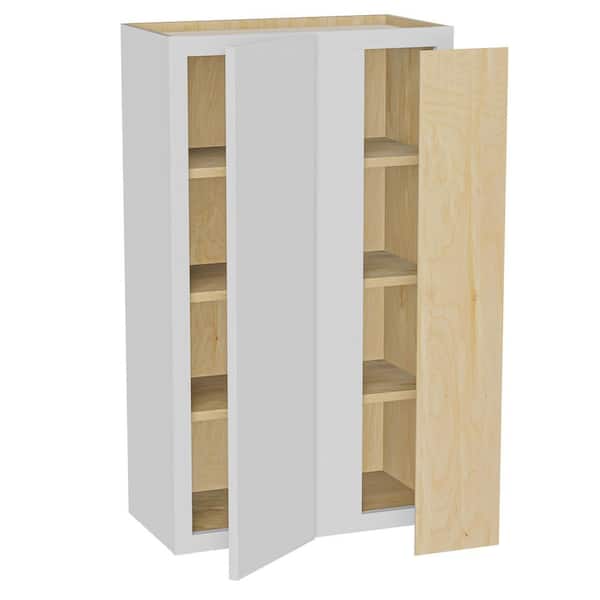 Hargrove 24 in. W x 12 in. D x 42 in. H Assembled Plywood Blind Wall Kitchen Cabinet in Vesper White with Soft Close RH