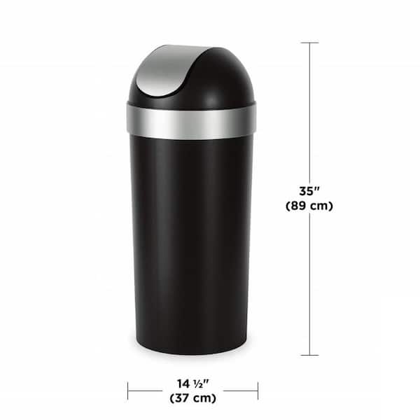 Venti 16.5-Gallon Swing Top Kitchen Trash Can Large 35-inch Tall Garbage Can  New