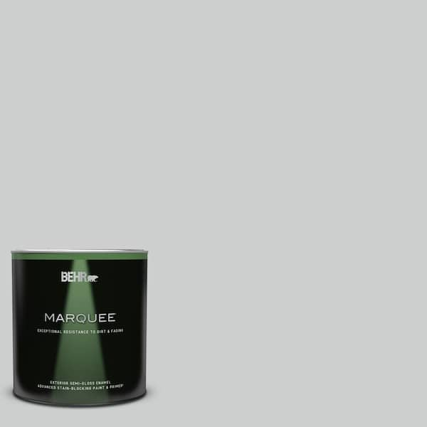 BEHR MARQUEE 1 qt. #760E-2 Manhattan Mist Semi-Gloss Enamel Exterior Paint & Primer