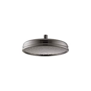3-Spray Patterns 10 in. Ceiling Mount Fixed Showerhead in Vibrant Titanium